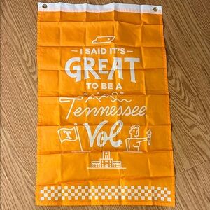 Tennessee Vols Orange Decorative Flag 33” x 21” New